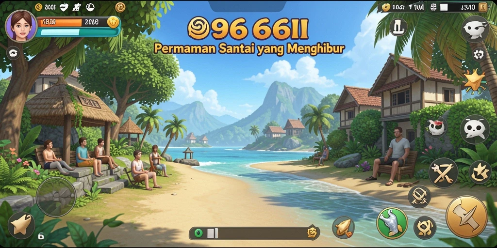 Tampilan permainan 666I dengan grafis yang cerah dan gameplay yang menyenangkan.