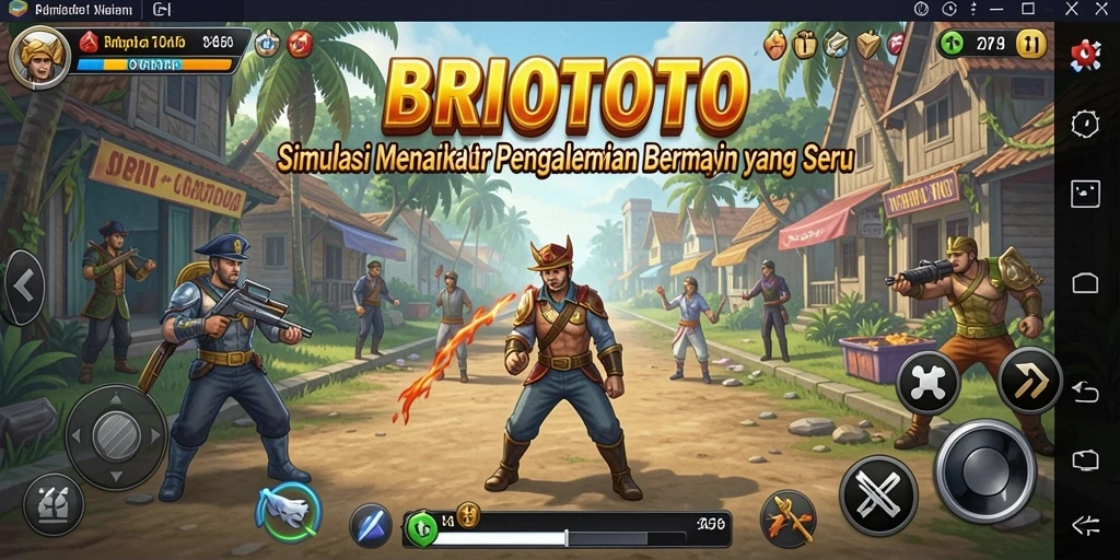 Tampilan gameplay <strong>BRIOTOTO</strong> yang menakjubkan dalam dunia simulasi.