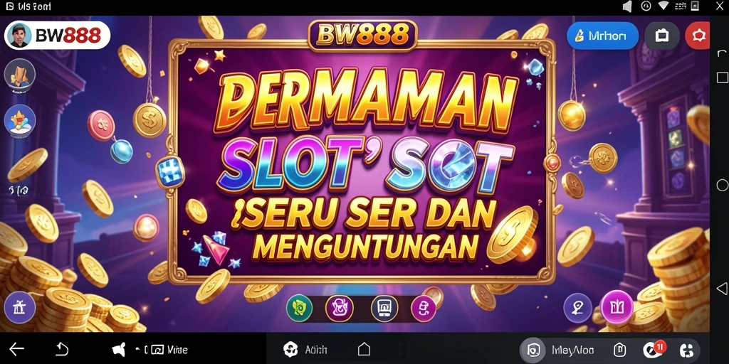 Tampilan seru dan mendebarkan dari gameplay Slot BW888.