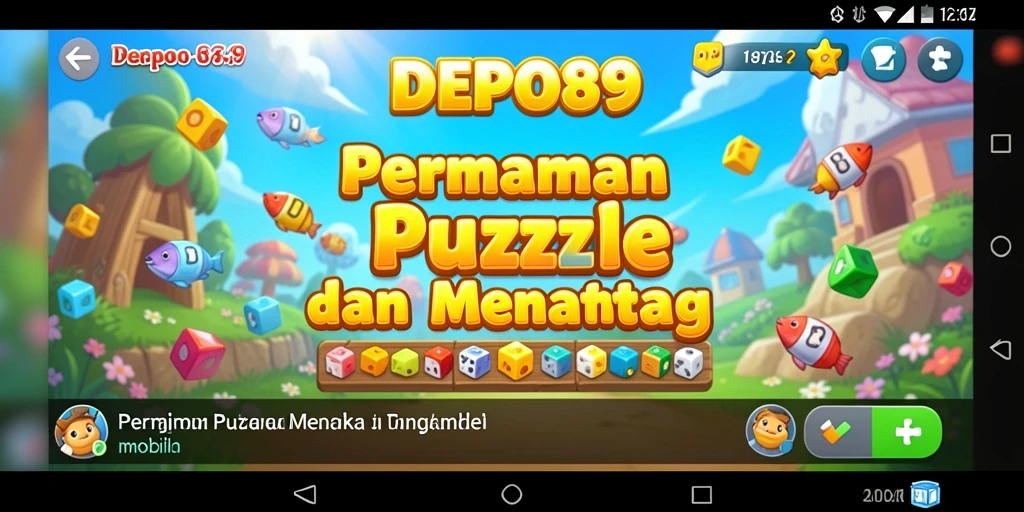 Tangkapan layar gameplay DEPO89 menampilkan suasana puzzle yang menarik.