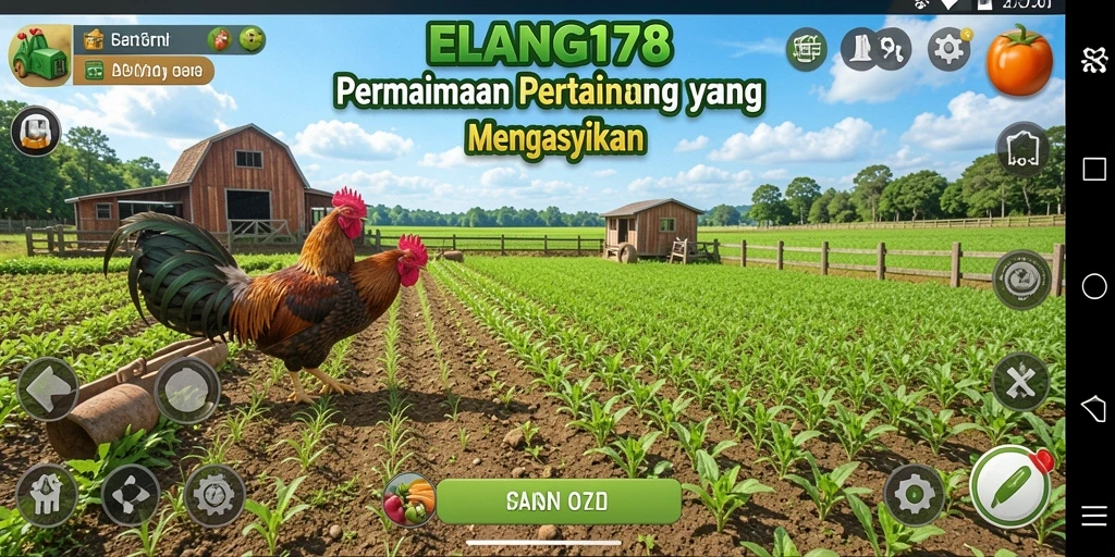 Tangkapan layar menunjukkan gameplay bertani yang memukau dan seru.