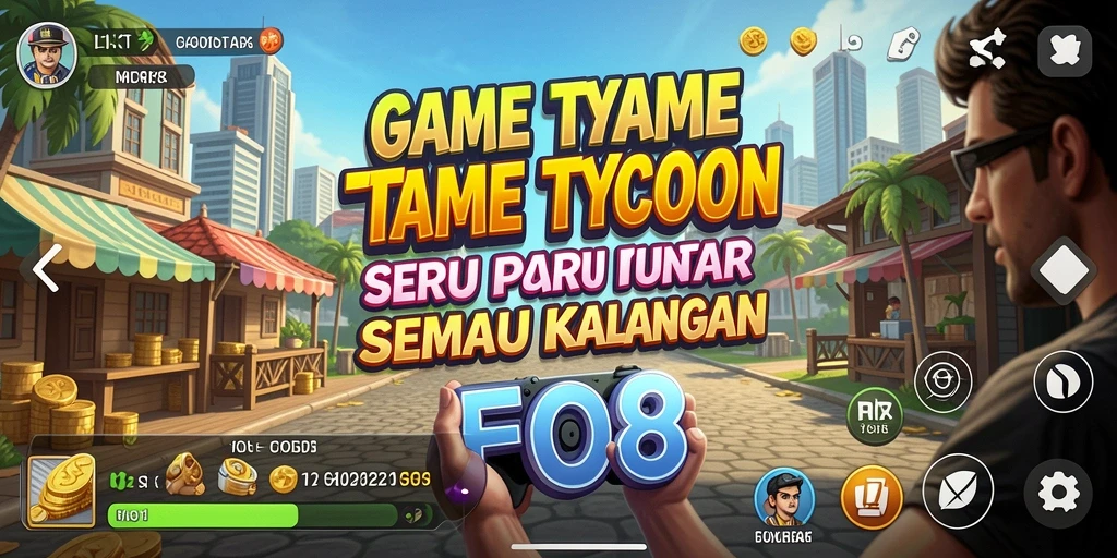 Tampilan gameplay FO8 yang menarik dalam dunia Tycoon.