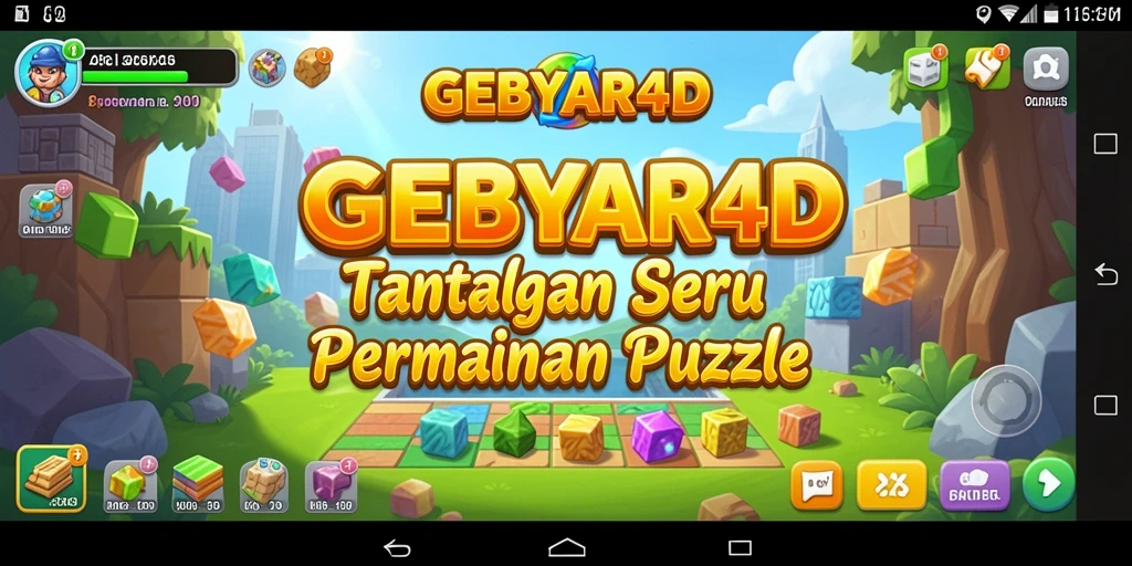 Screenshot menampilkan gameplay menantang dari GEBYAR4D.