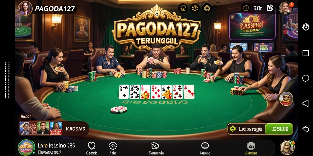 Tampilan gameplay nyata dari permainan Live Casino di PAGODA127.