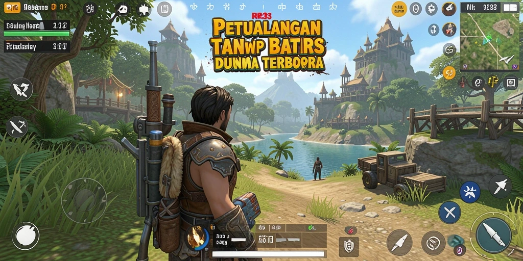 Tampilan gameplay <strong>RR33</strong> yang memukau di dunia terbuka.